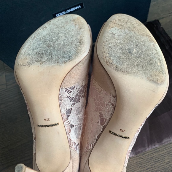 Dolce and gabbana dusty pink peep toe booties - Picture 5 of 5